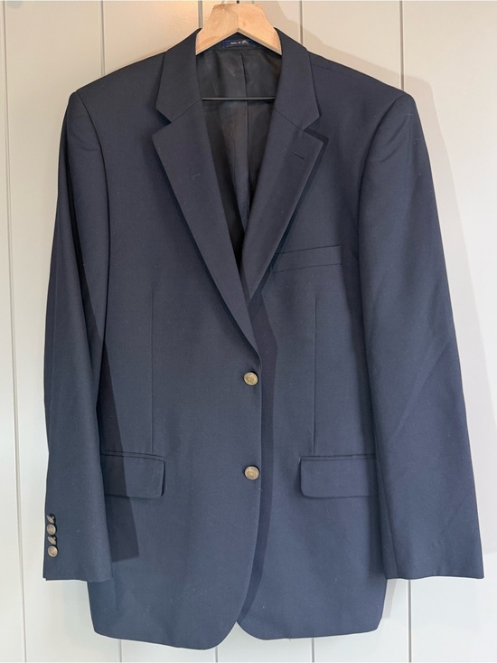 Club Room Other - Club Room Charter Club Sport Coat 42L Tall Navy Blue Wool Blazer